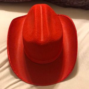 Girls Red Cowgirl Hat